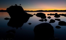 Tahoe Sunset Silhouette