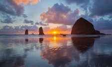Haystack Rock Sunset